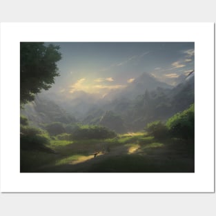 landscape pictures for wall gentle Posters and Art